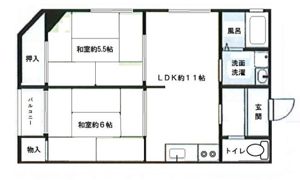 本山中町マンションの間取り画像