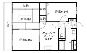 スクウェアガーデン東野の間取り画像