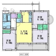 リベラ エレンシアの間取り画像