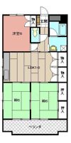 MDIマンション中原東の間取り画像