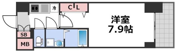 S-RESIDENCE堺筋本町Unoの間取り画像
