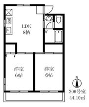 ドミールタカラの間取り画像