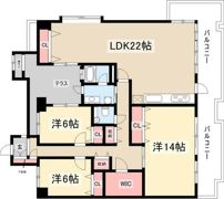ビラ三秀山中の間取り画像