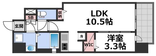 ミラージュパレス都島本通の間取り画像