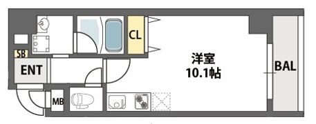 アビテ北御堂の間取り画像