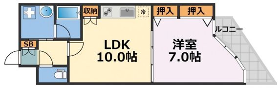 S-RESIDENCE学園坂の間取り画像