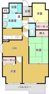 サーパス中須賀の間取り画像