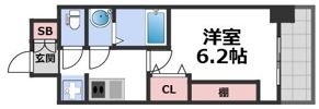 プレリス北巽駅前ラバルスの間取り画像