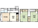 中村一戸建貸家の間取り画像