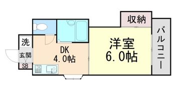 岡崎ハイツの間取り画像