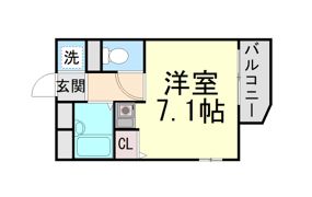 ウエストアップ刀根山の間取り画像