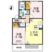 エスポワール津森 A棟の間取り画像