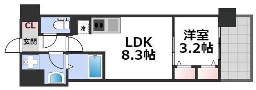 アーバネックス新町Ⅱの間取り画像