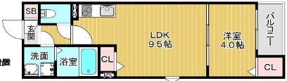 H and P 岸辺の間取り画像