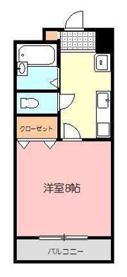 コートルネッサンス福岡の間取り画像
