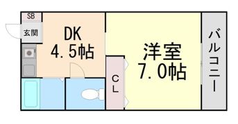 コーポ大槻の間取り画像