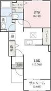 レジデンスフォールA棟の間取り画像