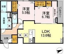 ルヴィータ広瀬の間取り画像