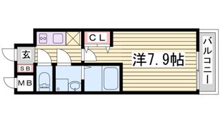エスリード三宮旭通の間取り画像