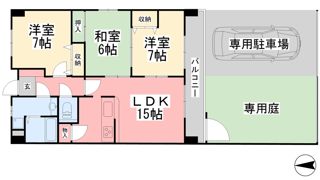 パークヒルズ道後の間取り画像
