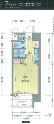 プレサンス上町台東平の間取り画像
