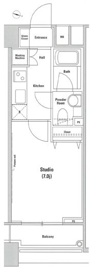 ファーストリアルタワー新宿の間取り画像