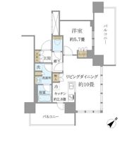 Brillia Tower 浜離宮の間取り画像