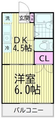 ハイム神山の間取り画像