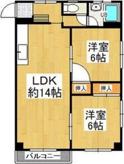 平和第2マンションの間取り画像