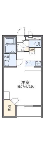 レオパレスエスポアールⅢの間取り画像