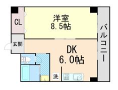 フェザー豊中マンションの間取り画像