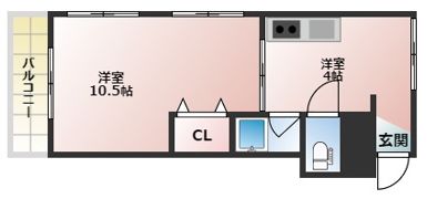 コーポ寺田の間取り画像