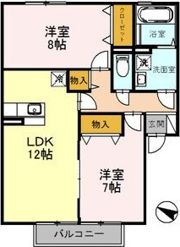 エストコリーヌ Ⅱ番館の間取り画像
