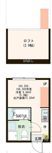 ハーモニーテラス井草の間取り画像