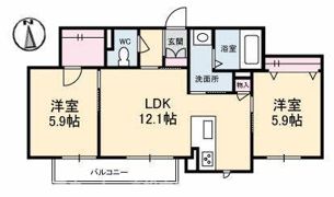 ローズガーデンの間取り画像