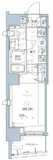 RELUXIA門前仲町の間取り画像
