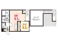 Grandtic Feluca(仮称Grandtic 祇園2の間取り画像
