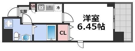 ウエンズ東心斎橋の間取り画像