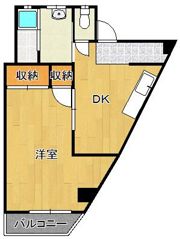 霧ヶ丘大新コーポ 306号の間取り画像