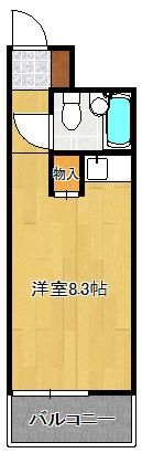 ホワイトパレス黄金五番館 705号の間取り画像
