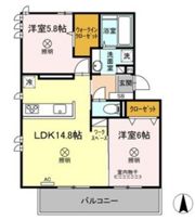 プレジオあくら C棟の間取り画像