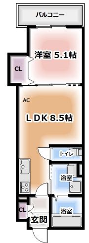 クリエオーレ中野の間取り画像