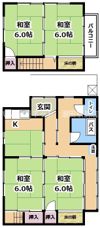 吉田貸家の間取り画像