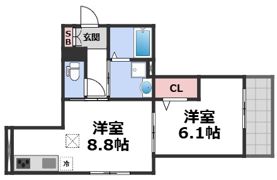 ソルプレーザ玉造の間取り画像