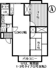 フローラルコート日野 B棟の間取り画像