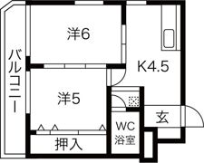 サンビラ大手前の間取り画像