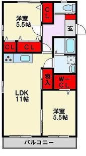 レトアヒルIIの間取り画像
