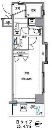アデッソ野方の間取り画像