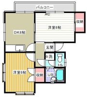 安針台壱番館の間取り画像