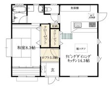 南斎院300-6一戸建の間取り画像
